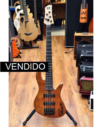 Fodera Emperor Standard Special 5 Koa Hollowbody Limited Edition Doctorbass 2020
